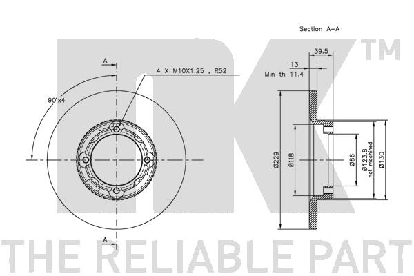 NK 203001 Bremsscheibe