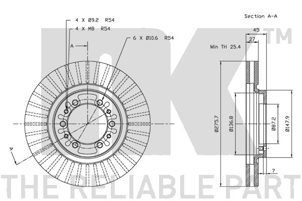 NK 203028 Bremsscheibe