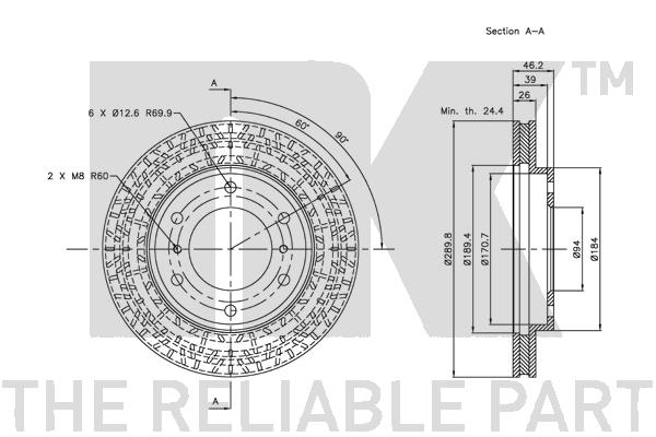 NK 203033 Bremsscheibe