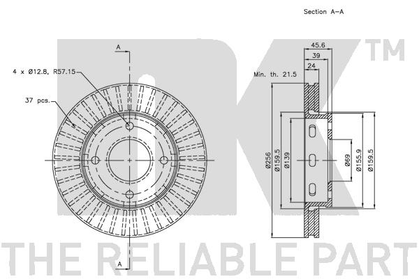 NK 203035 Bremsscheibe