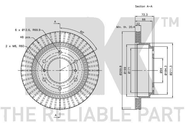 NK 203041 Bremsscheibe