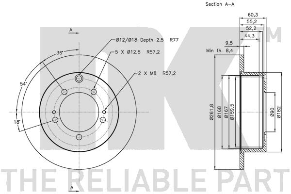 NK 203049 Bremsscheibe