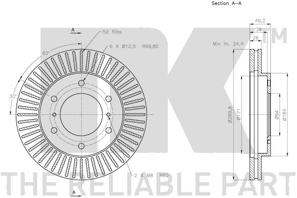 NK 203054 Bremsscheibe