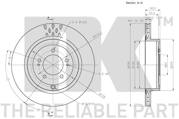 NK 203081 Bremsscheibe