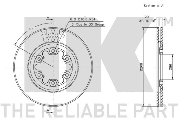 NK 203224 Bremsscheibe