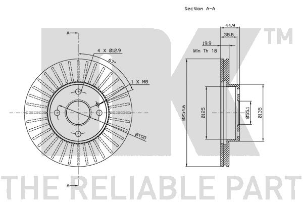 NK 203237 Bremsscheibe