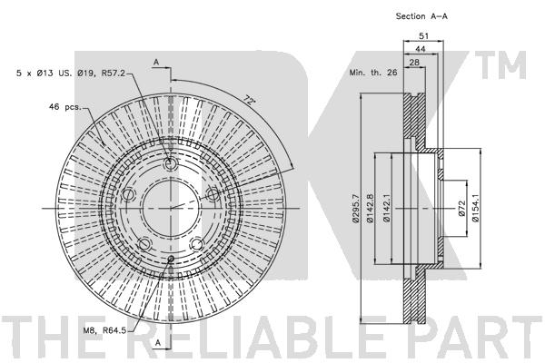 NK 203247 Bremsscheibe
