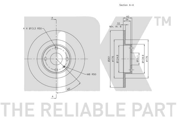 NK 313248 Bremsscheibe