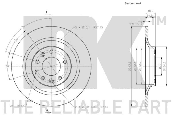 NK 203265 Bremsscheibe