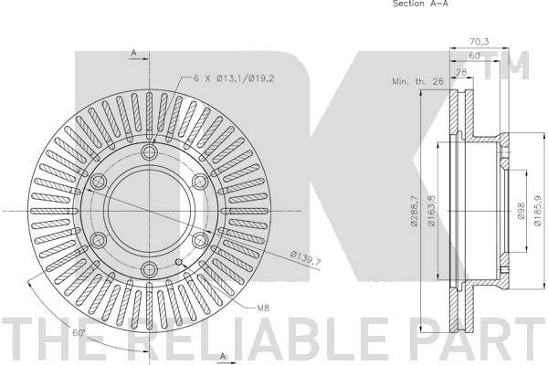NK 203271 Bremsscheibe