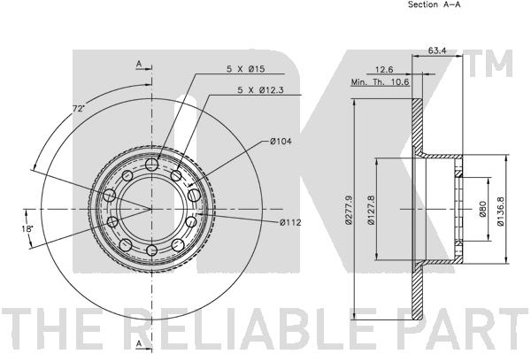 NK 203304 Bremsscheibe