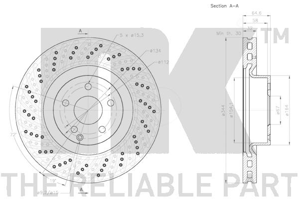 NK 2033108 Bremsscheibe