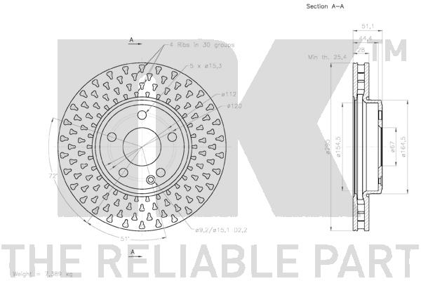 NK 3133112 Bremsscheibe