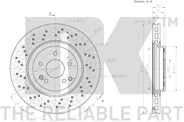 NK 2033117 Bremsscheibe