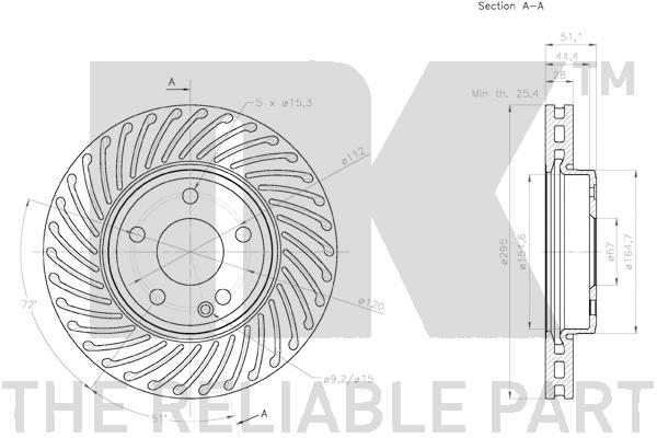 NK 3133125 Bremsscheibe