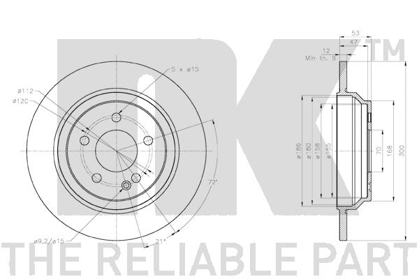 NK 2033130 Bremsscheibe