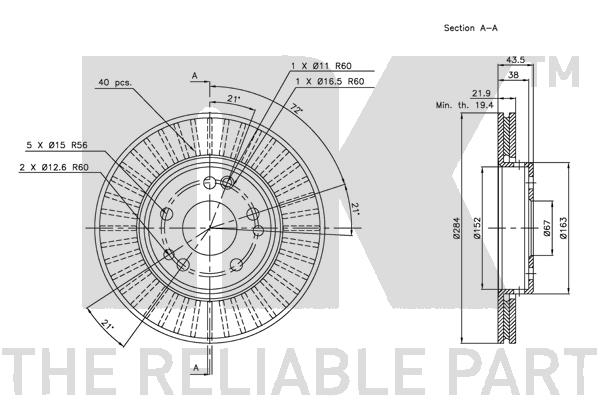 NK 203321 Bremsscheibe