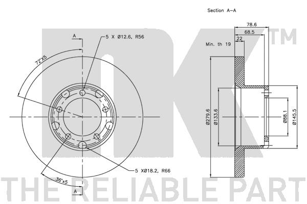 NK 203325 Bremsscheibe