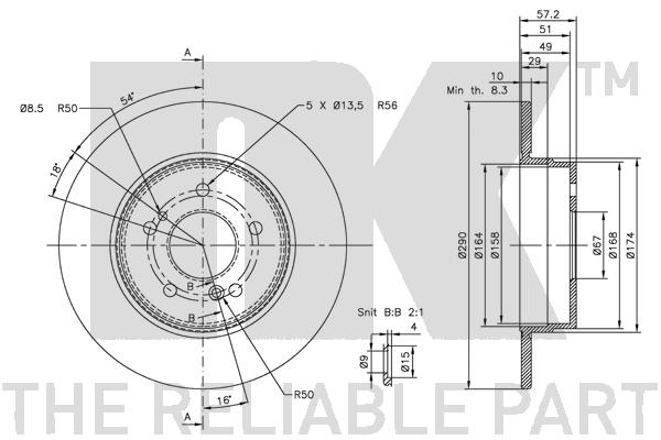 NK 203339 Bremsscheibe