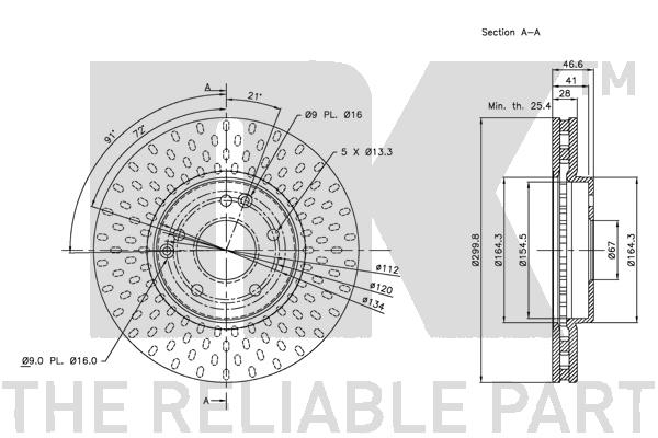 NK 203341 Bremsscheibe