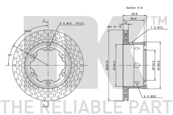 NK 203344 Bremsscheibe