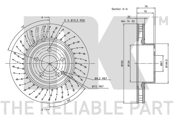 NK 203351 Bremsscheibe