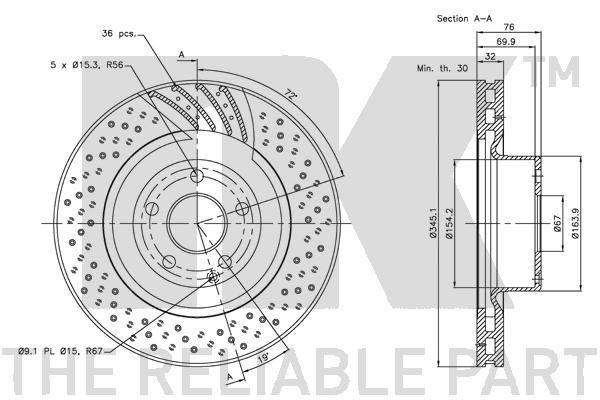 NK 203380 Bremsscheibe