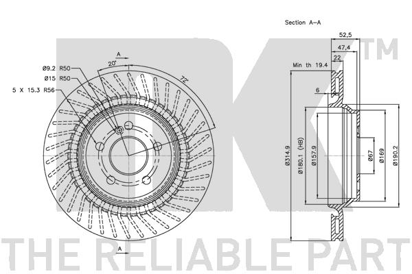 NK 203384 Bremsscheibe