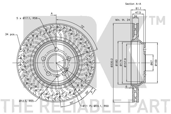 NK 203385 Bremsscheibe