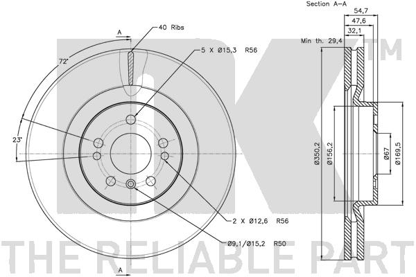 NK 203393 Bremsscheibe