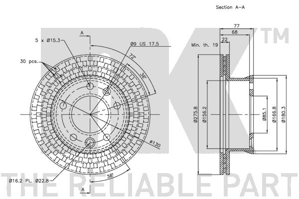 NK 203397 Bremsscheibe