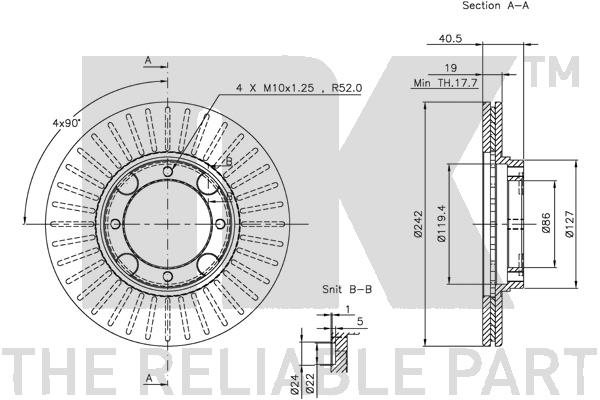NK 203402 Bremsscheibe