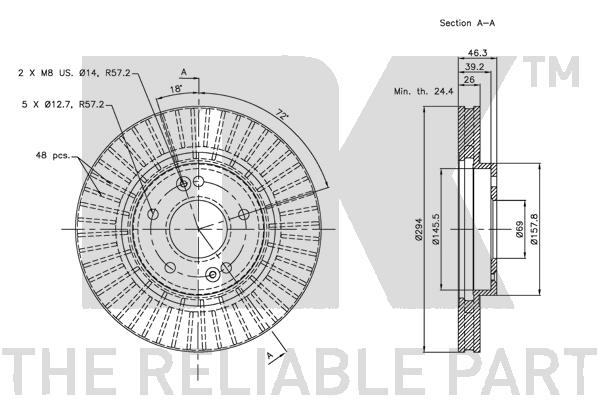 NK 203415 Bremsscheibe