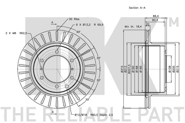NK 203427 Bremsscheibe