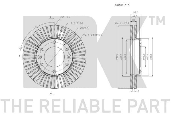 NK 313436 Bremsscheibe