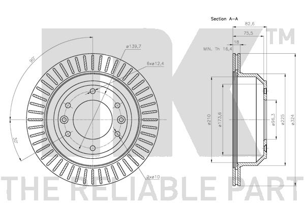 NK 203437 Bremsscheibe