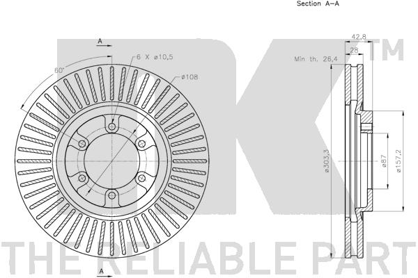 NK 203439 Bremsscheibe