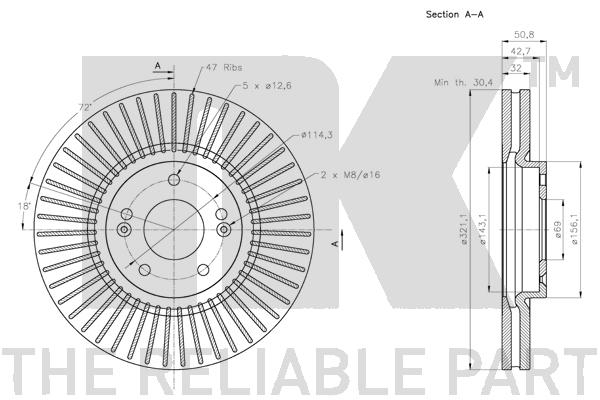 NK 203440 Bremsscheibe