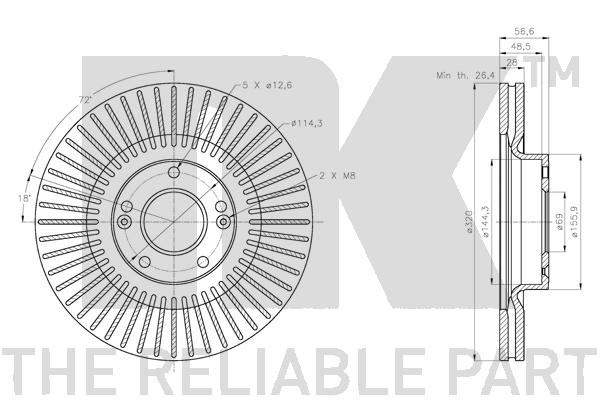NK 203451 Bremsscheibe