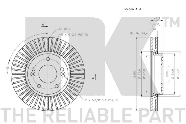 NK 203526 Bremsscheibe