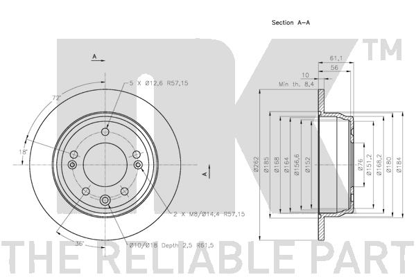 NK 203527 Bremsscheibe