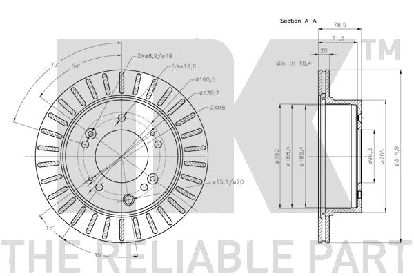 NK 203530 Bremsscheibe
