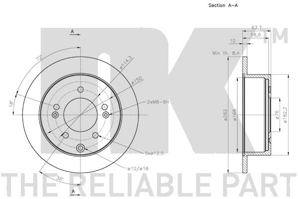 NK 203531 Bremsscheibe