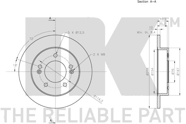 NK 203533 Bremsscheibe