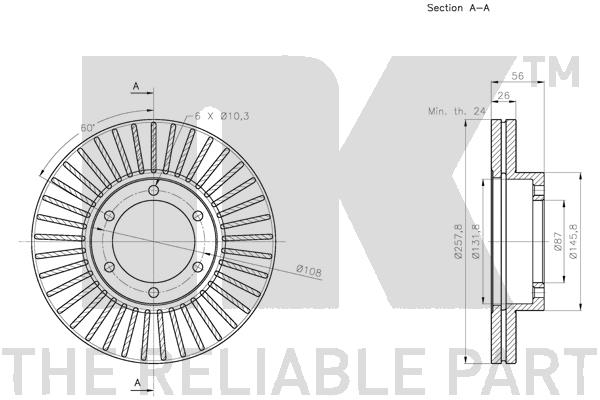NK 203535 Bremsscheibe