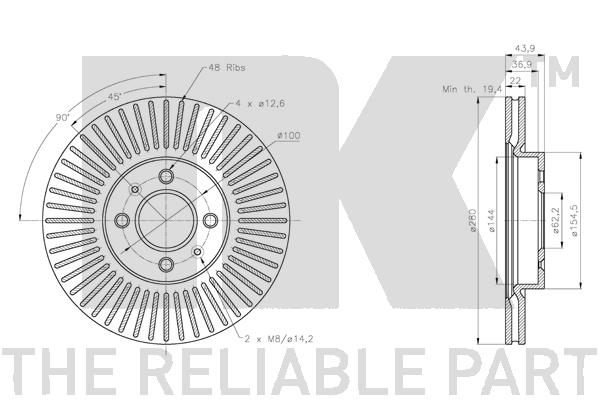 NK 203536 Bremsscheibe