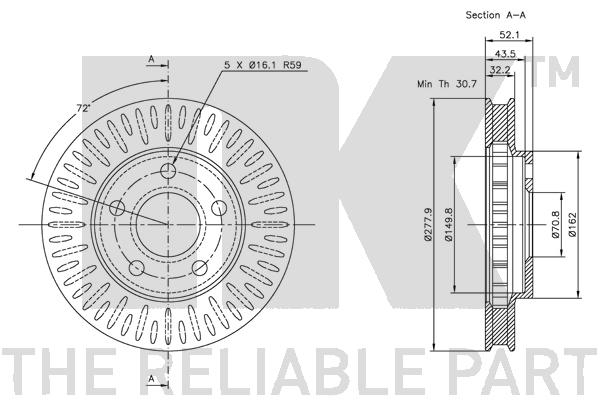 NK 203634 Bremsscheibe