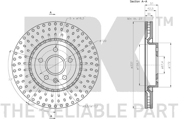 NK 203671 Bremsscheibe