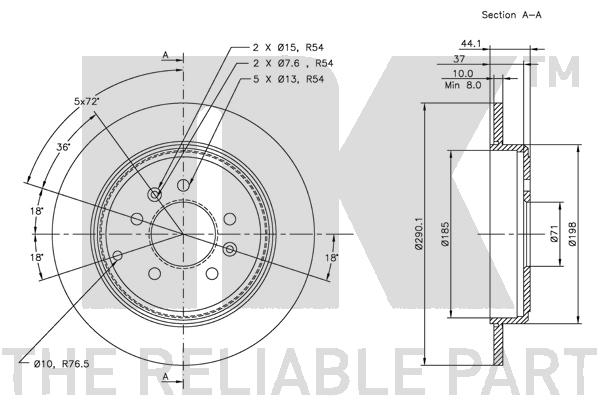 NK 203717 Bremsscheibe