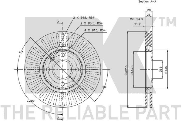 NK 203720 Bremsscheibe